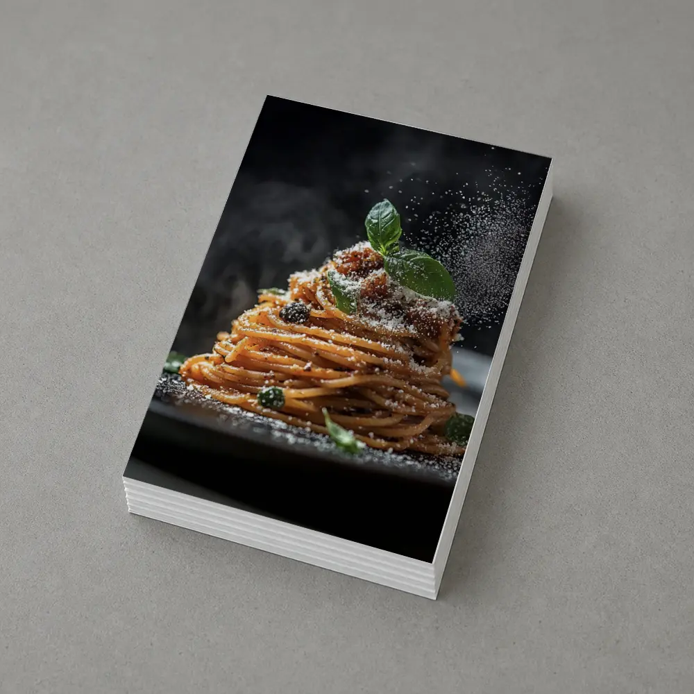 Spaghetti Bolognese Dark Dramatic Food Art – Postcards