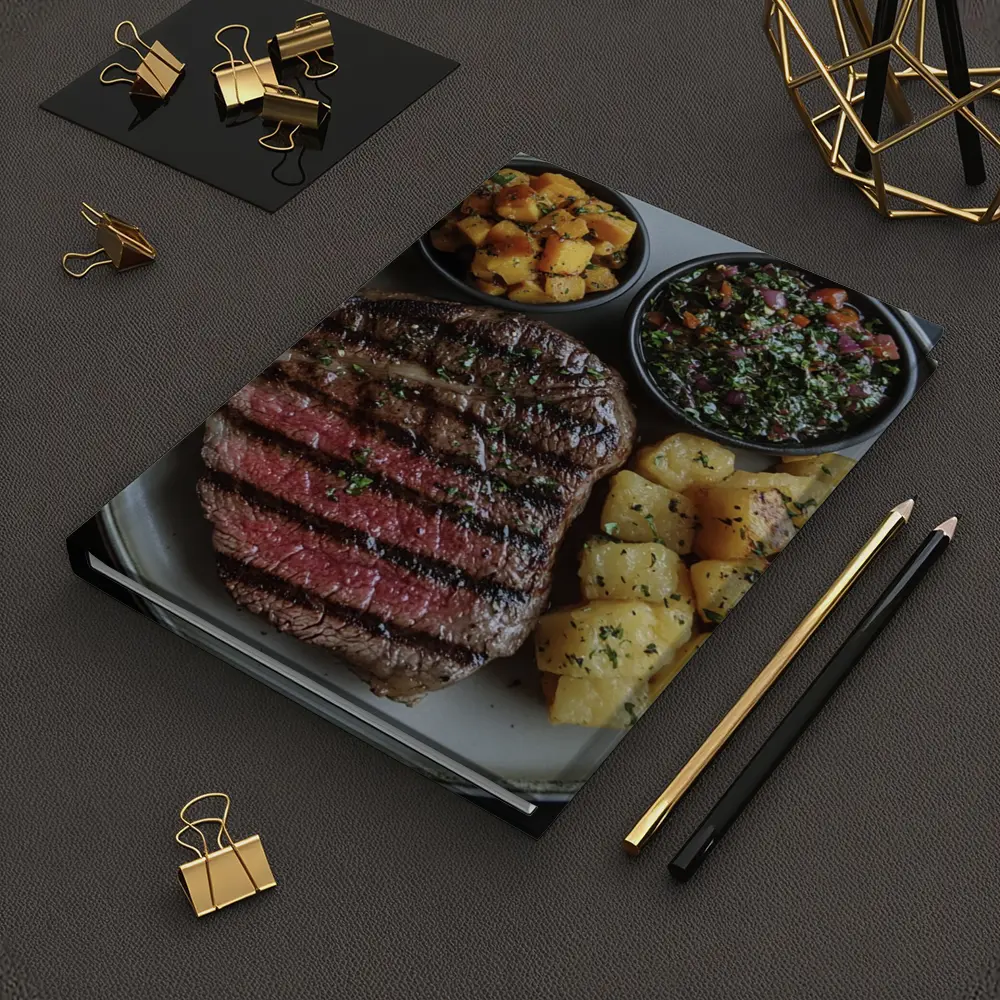 Grilled Steak Plate With Chimichurri And Potatoes – Notebooks
