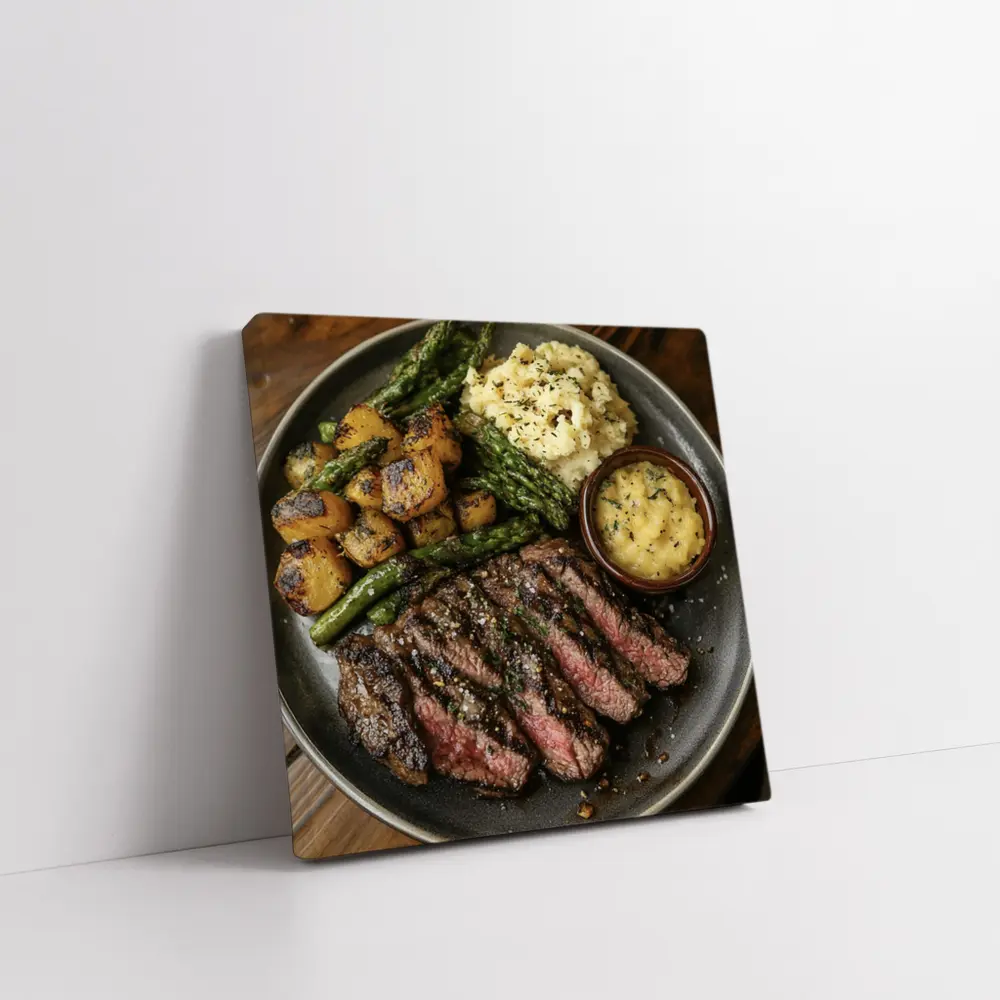 Grilled Steak Plate With Roasted Vegetables – Wall Art