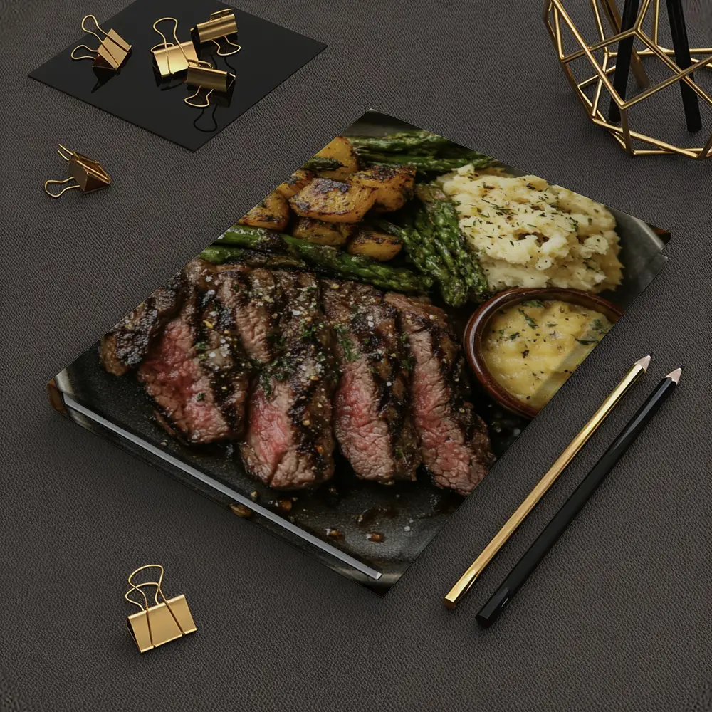 Grilled Steak Plate With Roasted Vegetables – Notebooks
