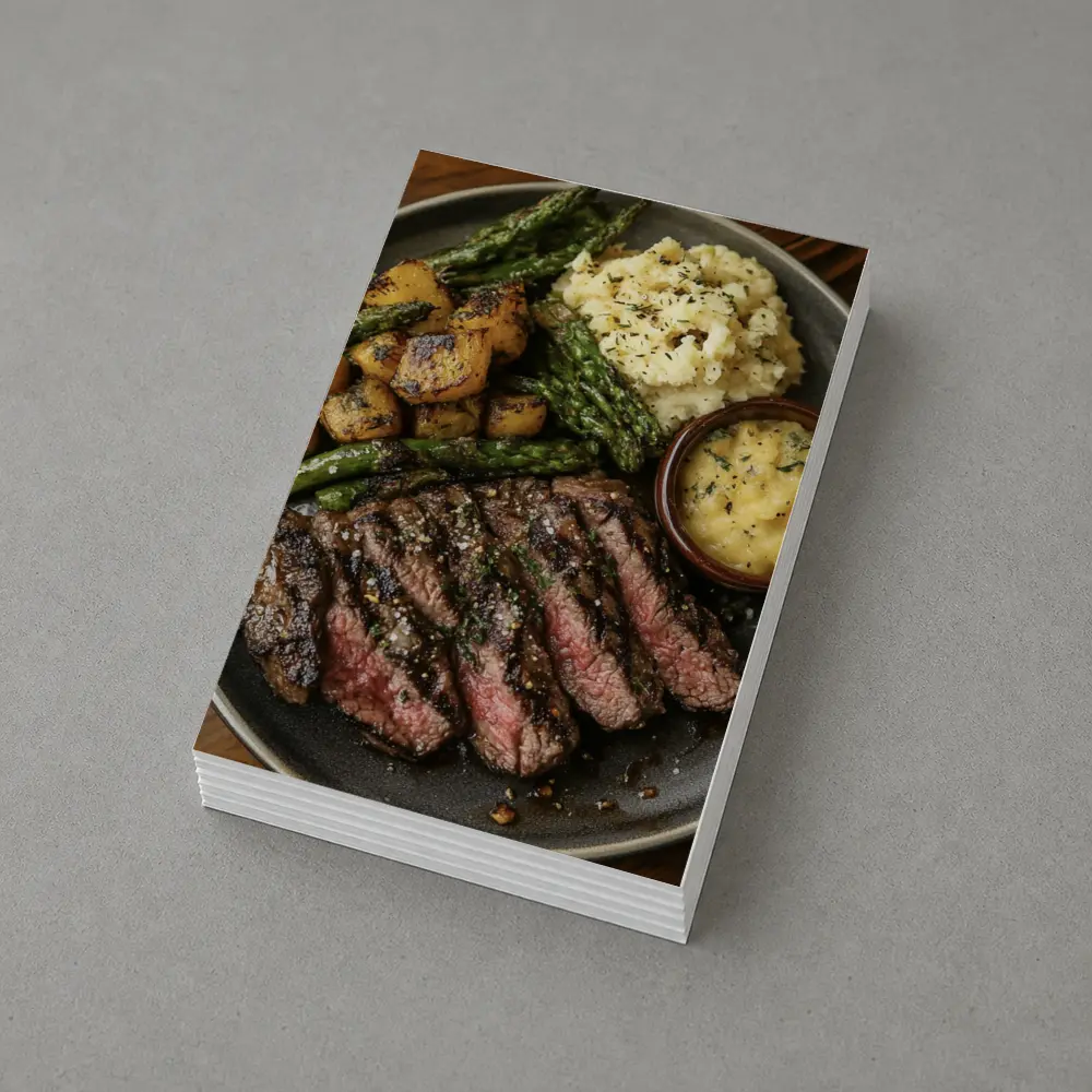 Grilled Steak Plate With Roasted Vegetables – Postcards