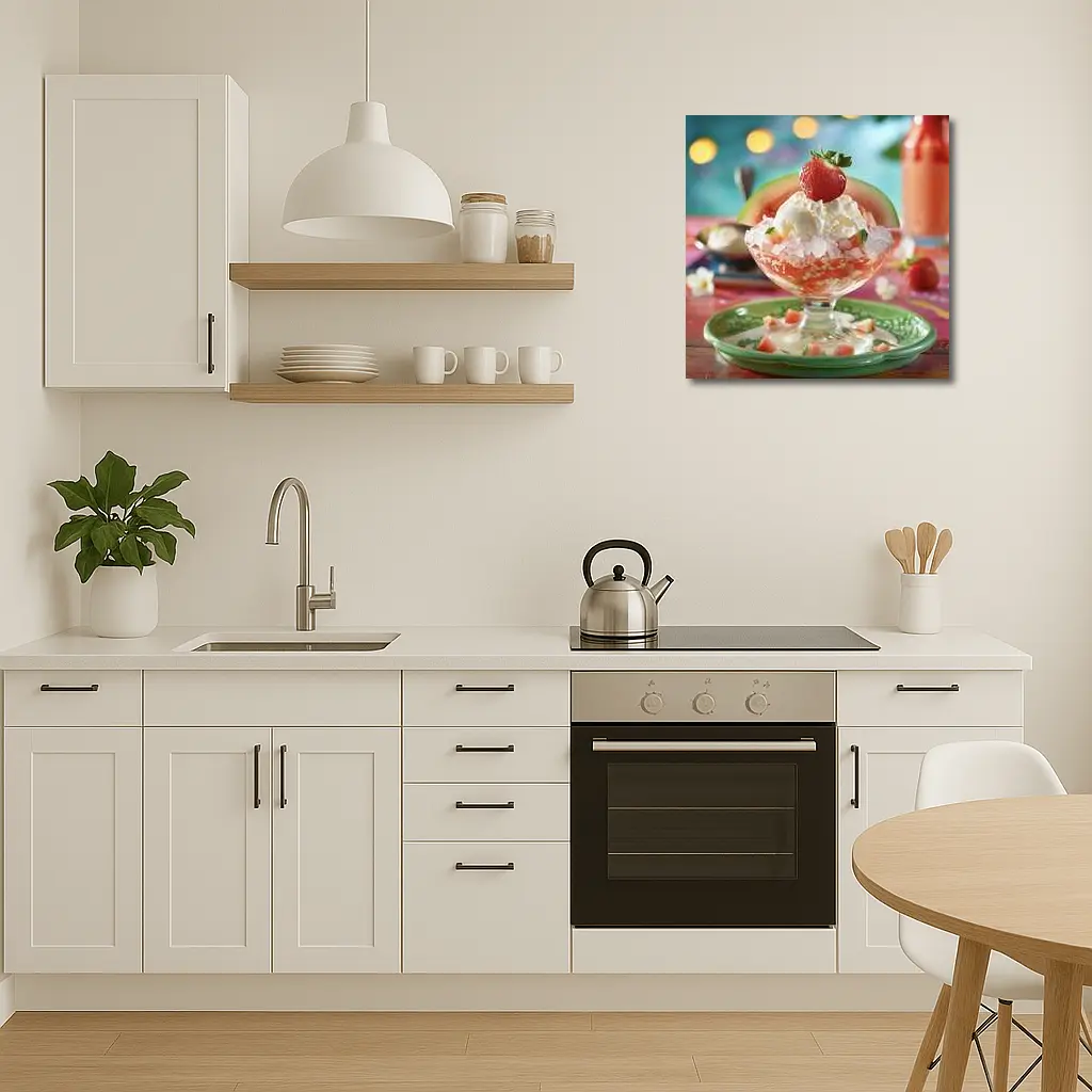 Watermelon Ice Cream Sundae Summer Dessert – Wall Art