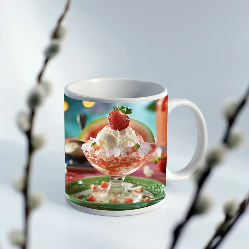 Watermelon Ice Cream Sundae Summer Dessert – Mugs