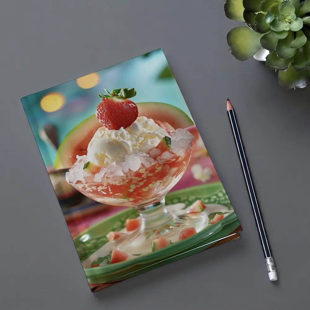 Watermelon Ice Cream Sundae Summer Dessert – Notebooks