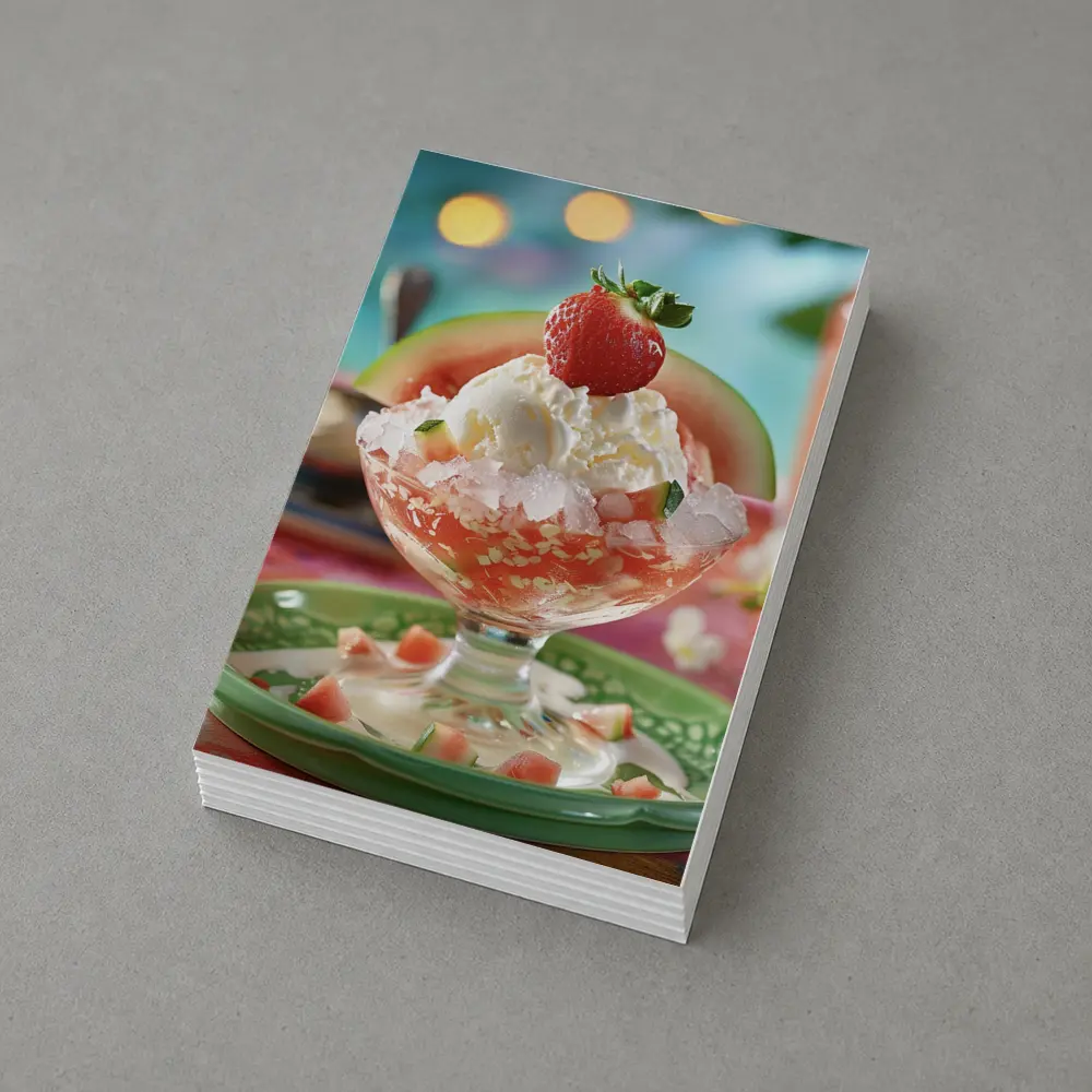 Watermelon Ice Cream Sundae Summer Dessert – Postcards