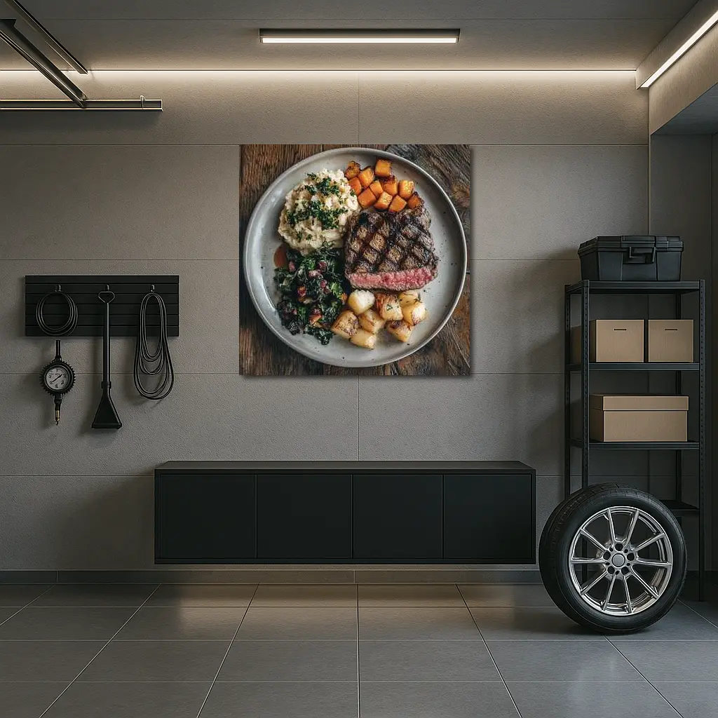 Grilled Ribeye Steak With Roasted Vegetables – Wall Art