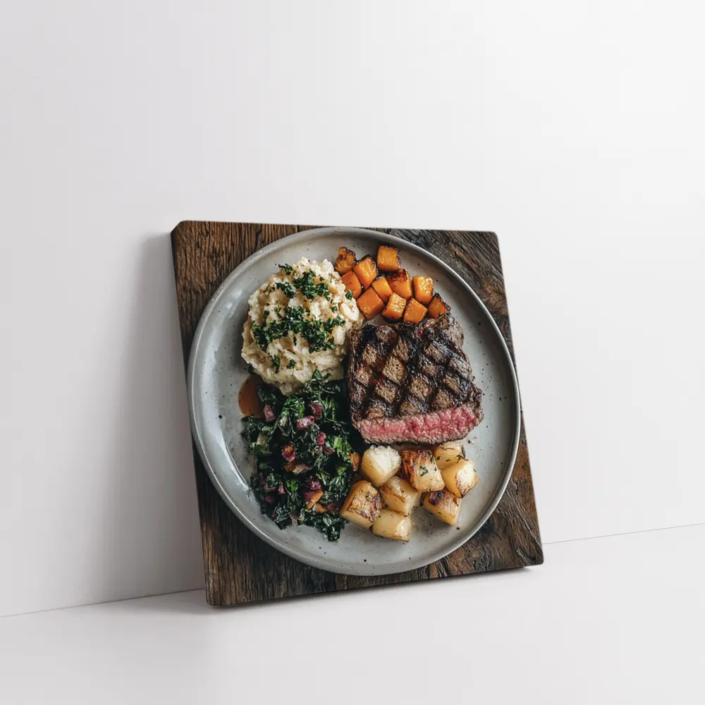 Grilled Ribeye Steak With Roasted Vegetables – Wall Art