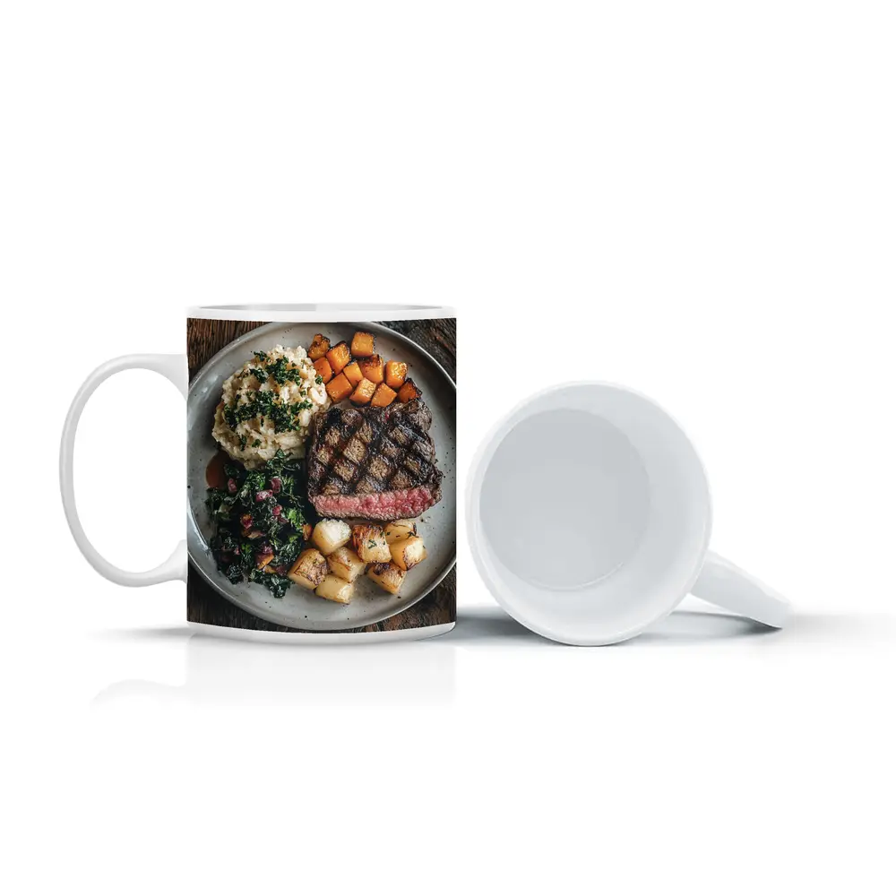 Grilled Ribeye Steak With Roasted Vegetables – Mugs