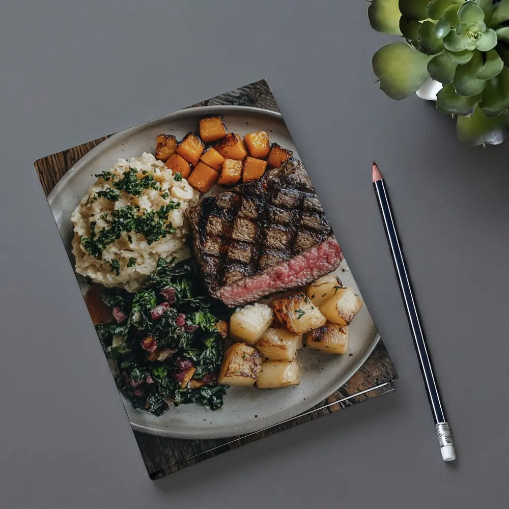 Grilled Ribeye Steak With Roasted Vegetables – Notebooks