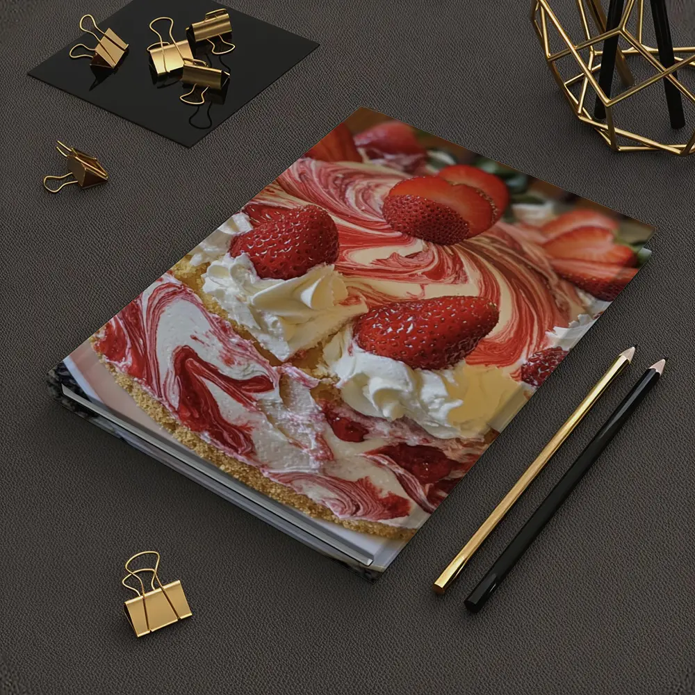 Strawberry Swirl Cheesecake With Whipped Cream – Notebooks