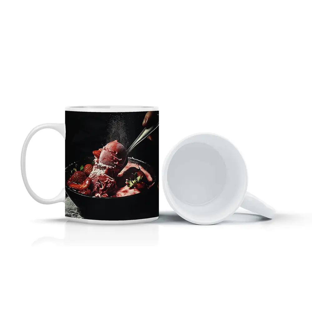 Strawberry Ice Cream Bowl Dark Moody – Mugs