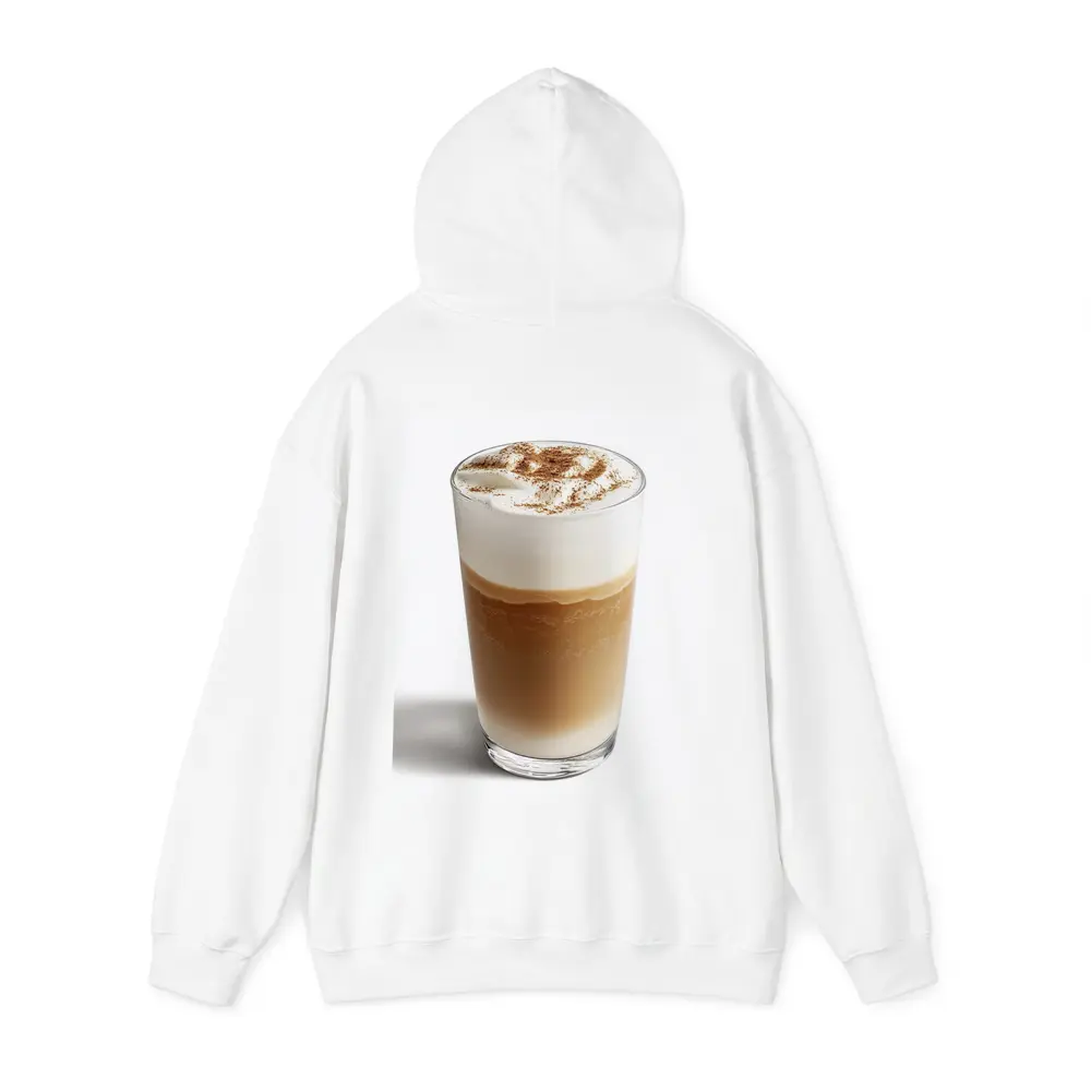 Layered Latte Coffee Drink White Background – Hoodies