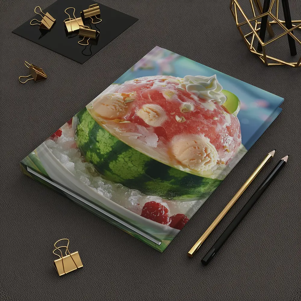 Watermelon Bingsu Shaved Ice Summer Dessert Bowl – Notebooks