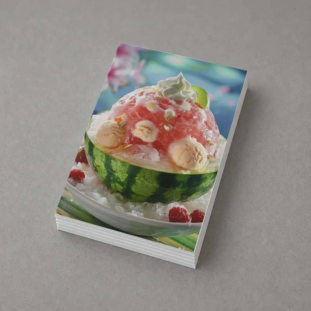 Watermelon Bingsu Shaved Ice Summer Dessert Bowl – Postcards