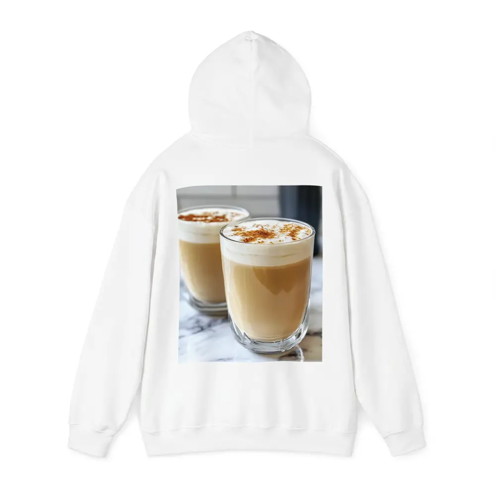 Latte Coffee Glasses With Cinnamon Foam – Hoodies
