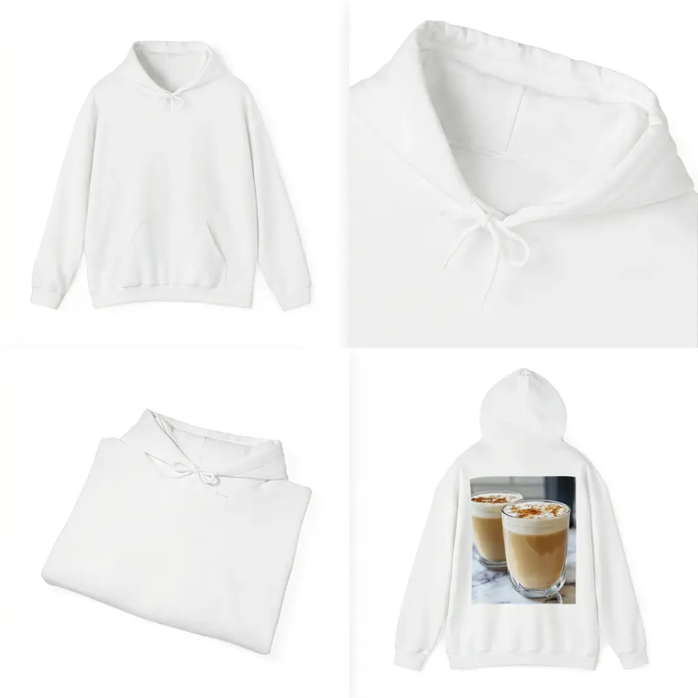 Latte Coffee Glasses With Cinnamon Foam – Hoodies