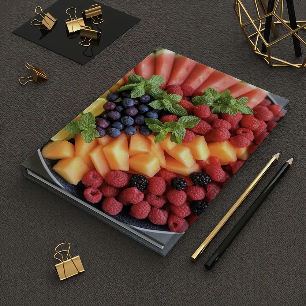 Fresh Fruit Platter With Mint Garnish – Notebooks