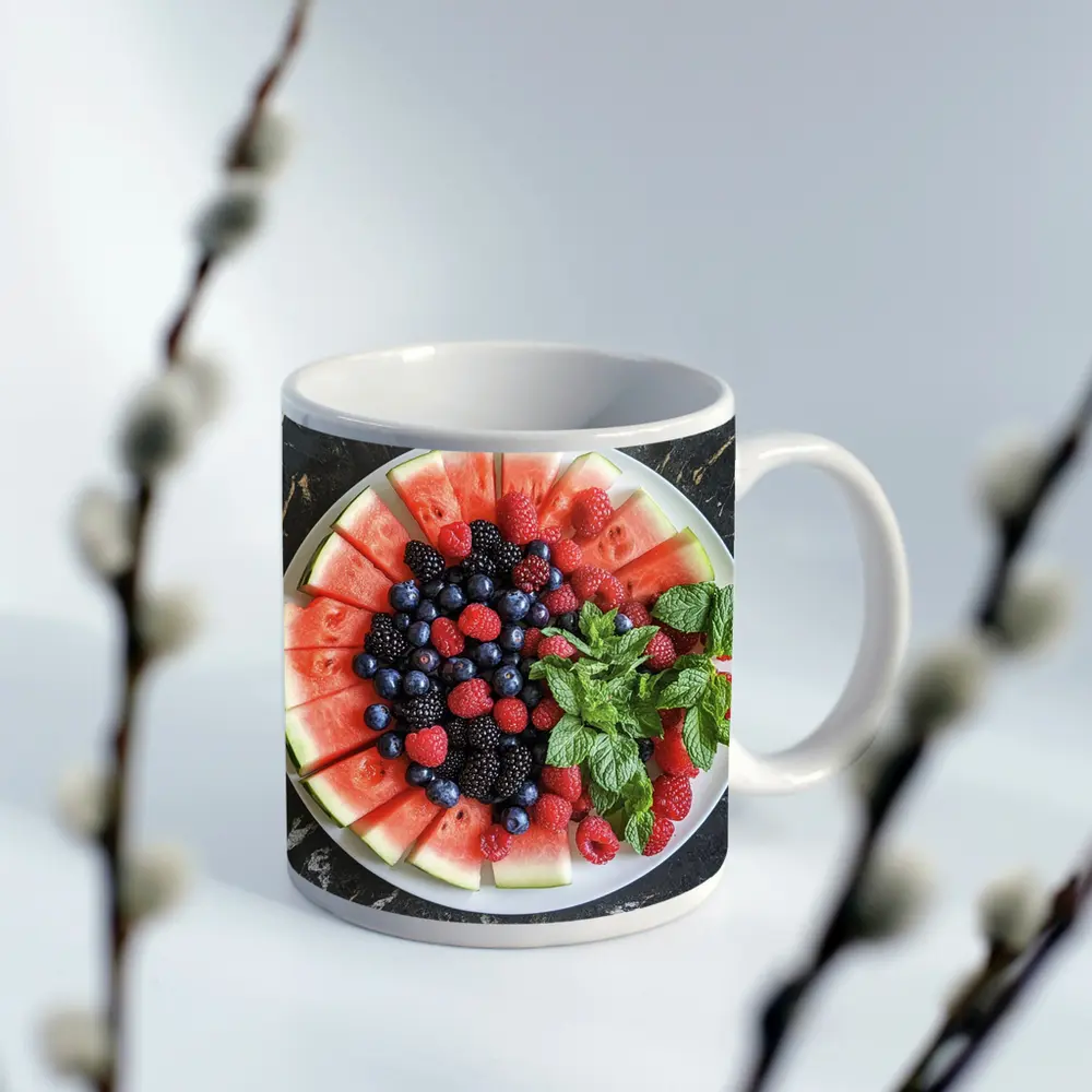 Watermelon Berry Platter With Fresh Mint – Mugs