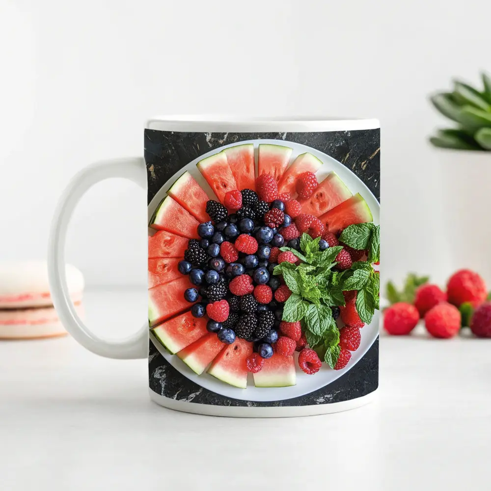 Watermelon Berry Platter With Fresh Mint – Mugs