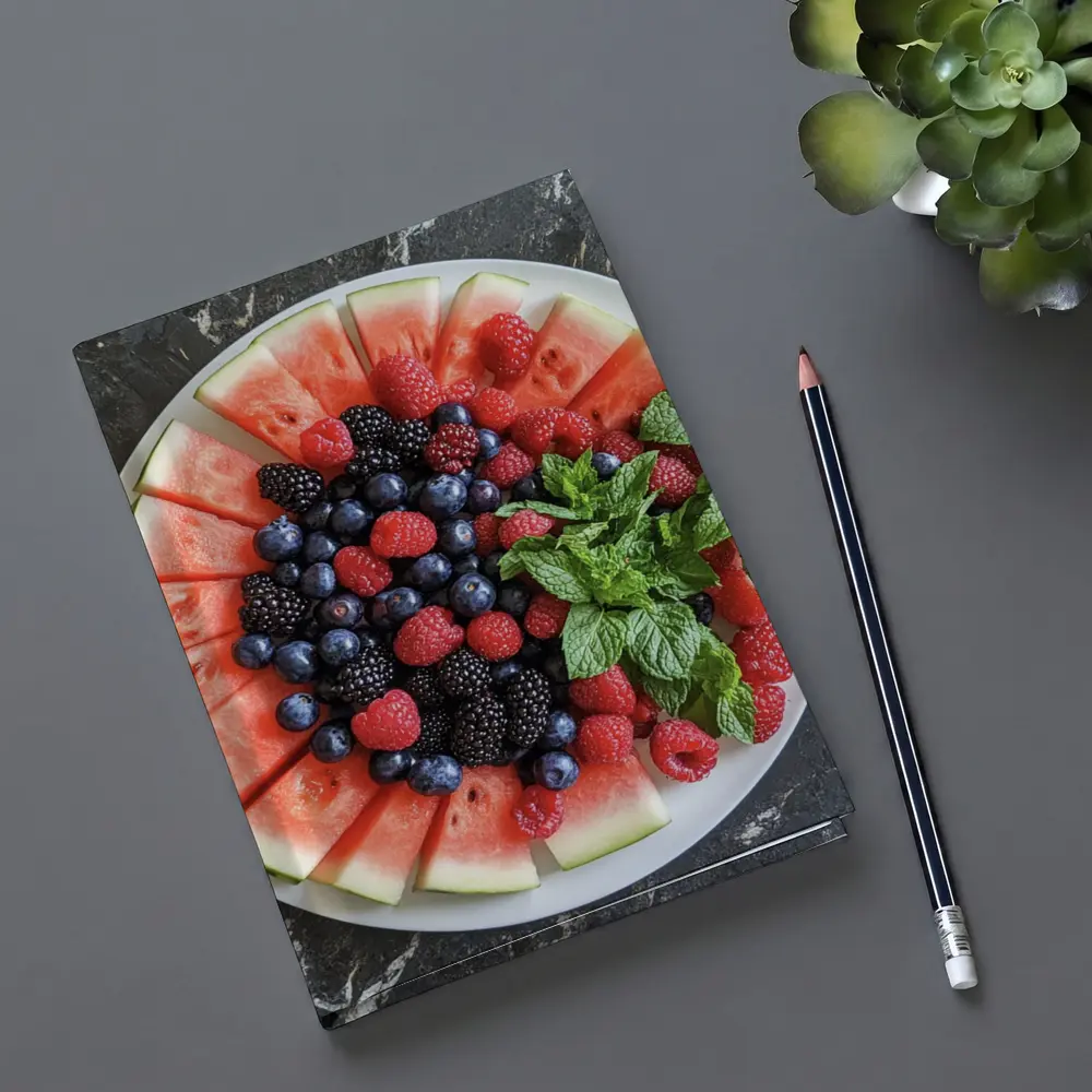 Watermelon Berry Platter With Fresh Mint – Notebooks