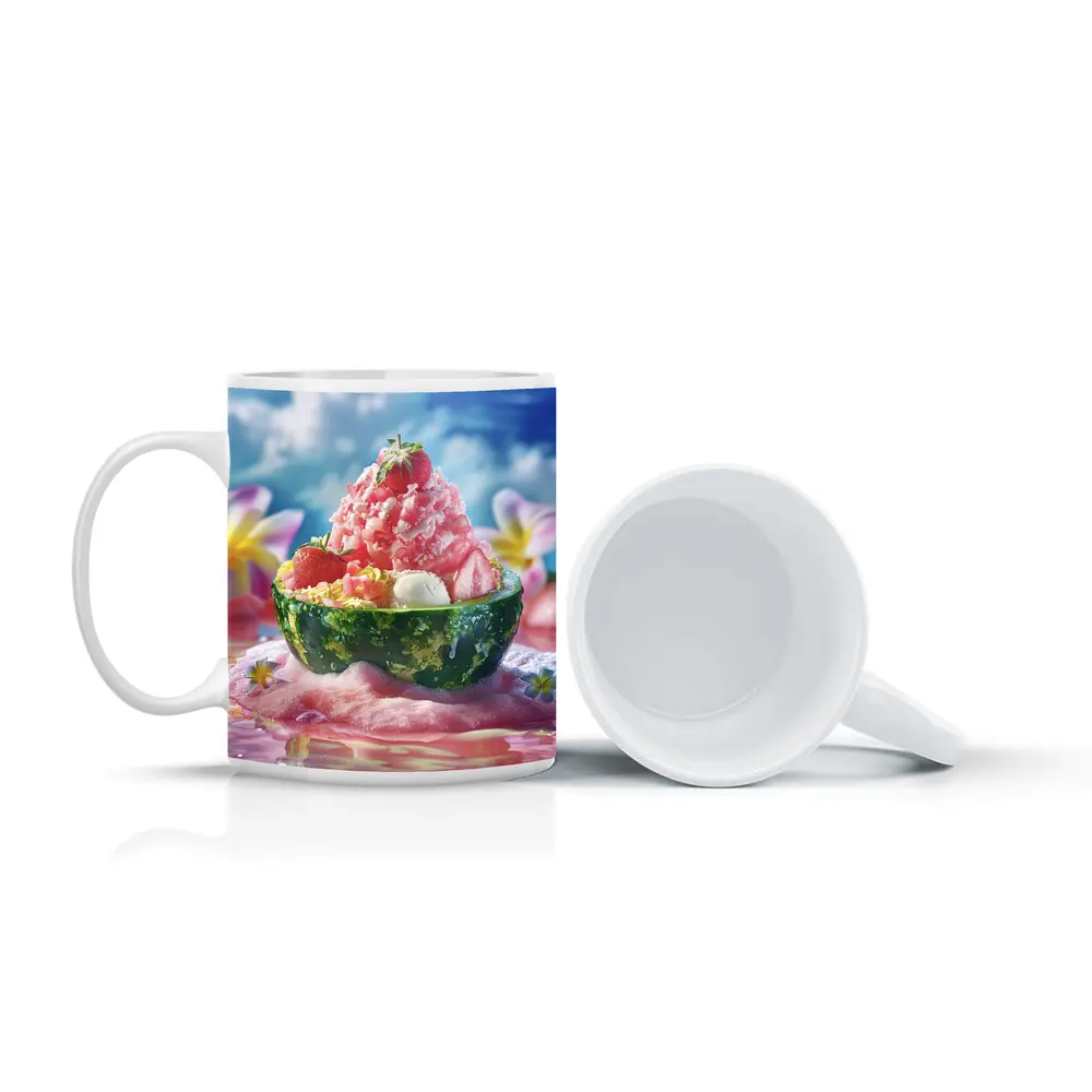 Strawberry Shaved Ice Watermelon Bowl Summer – Mugs