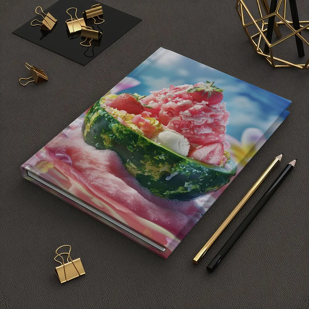 Strawberry Shaved Ice Watermelon Bowl Summer – Notebooks