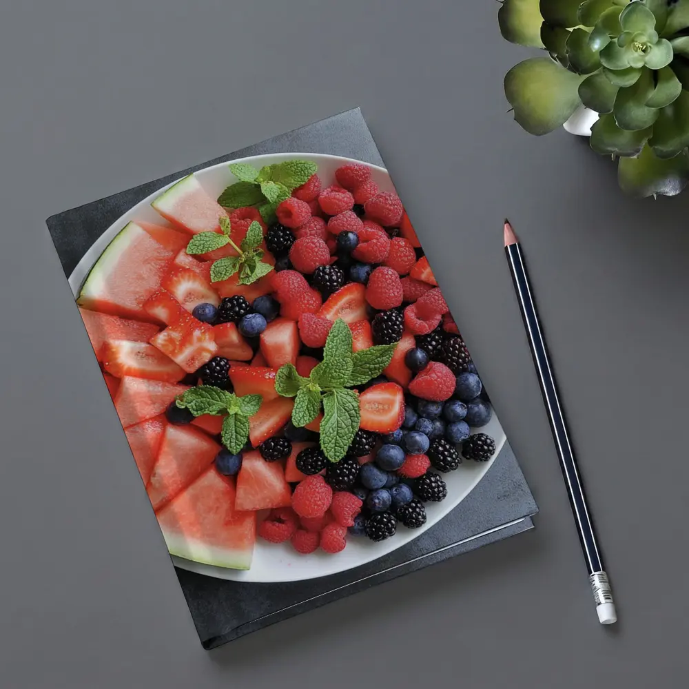 Fresh Summer Fruit Platter With Mint – Notebooks