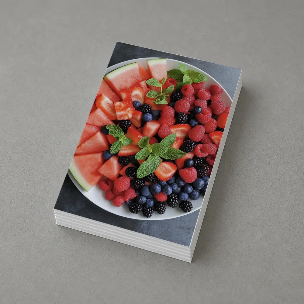 Fresh Summer Fruit Platter With Mint – Postcards