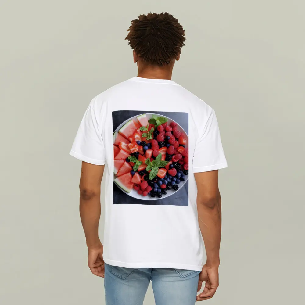 Fresh Summer Fruit Platter With Mint – T-Shirts