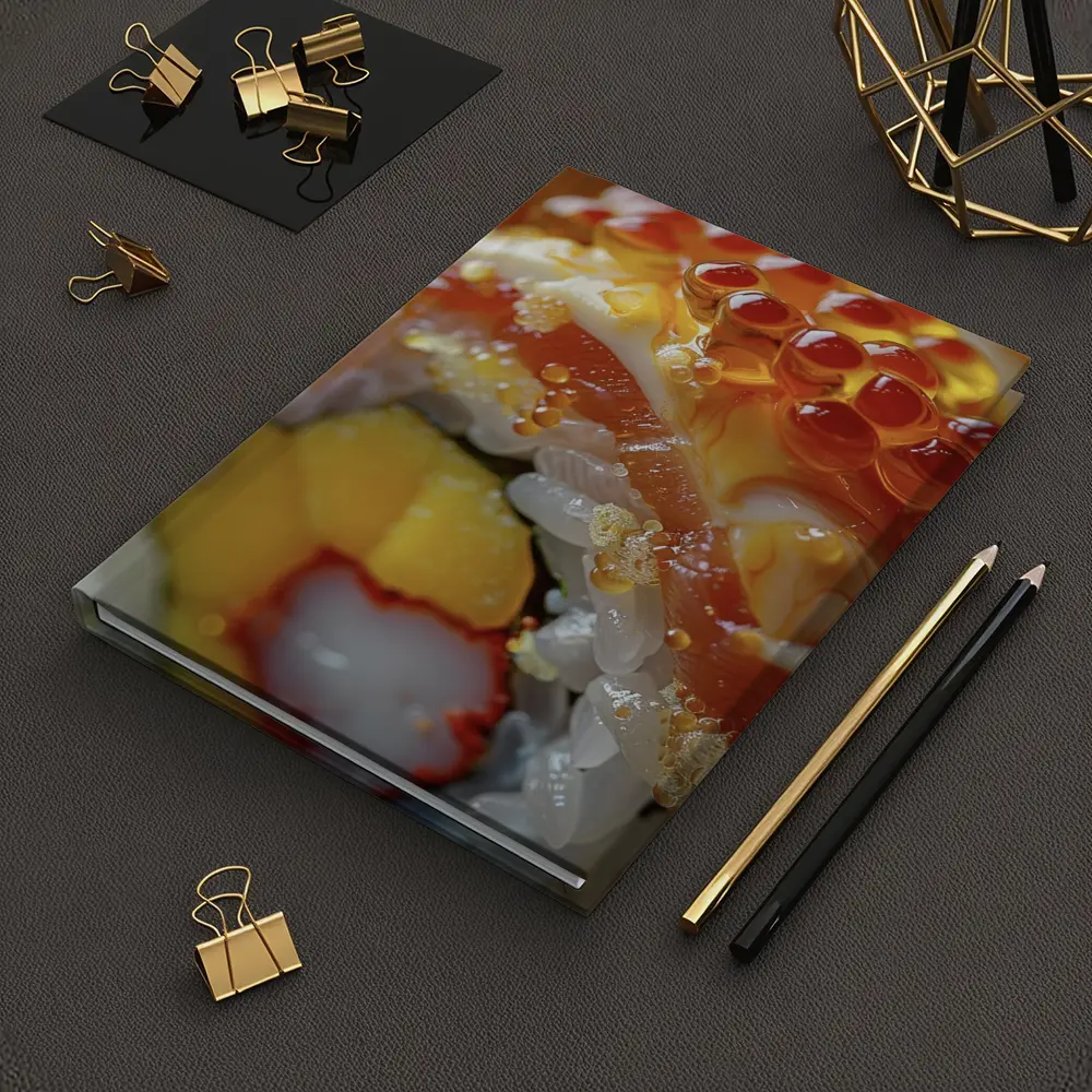 Close Up Sushi Roll With Salmon Roe – Notebooks