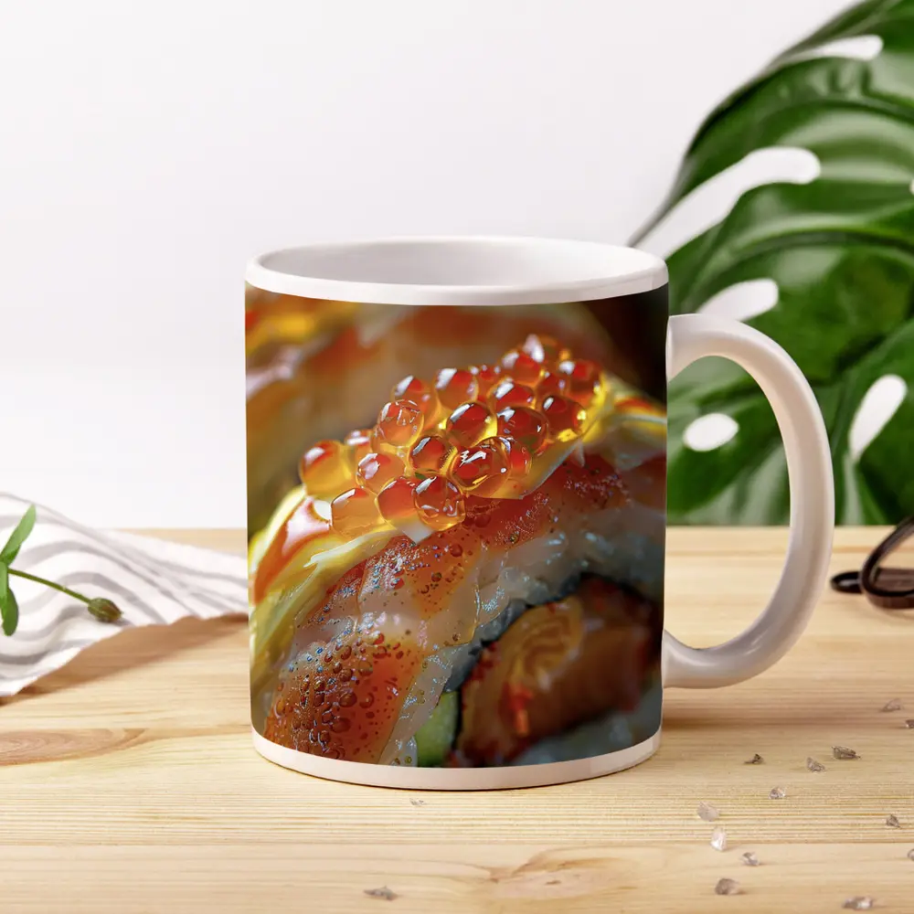 Salmon Sushi Roll With Ikura Caviar – Mugs