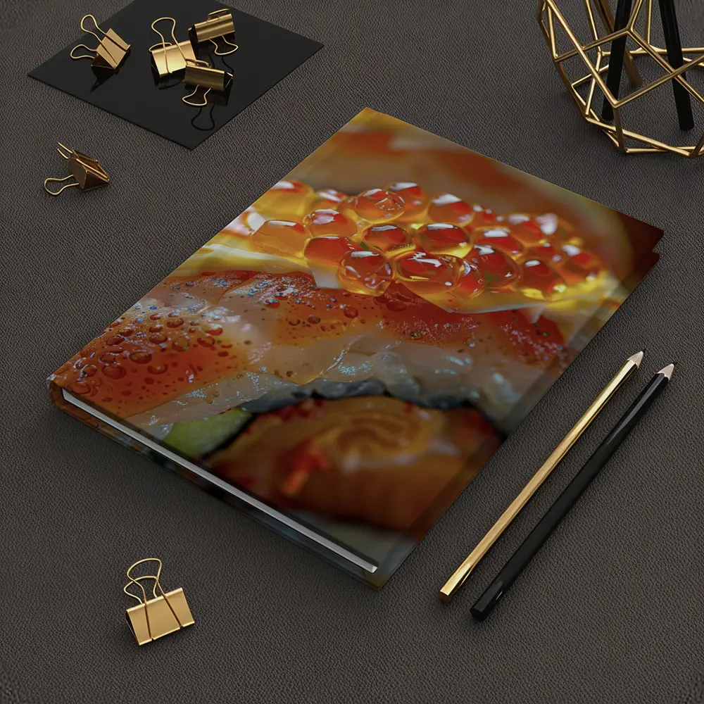 Salmon Sushi Roll With Ikura Caviar – Notebooks