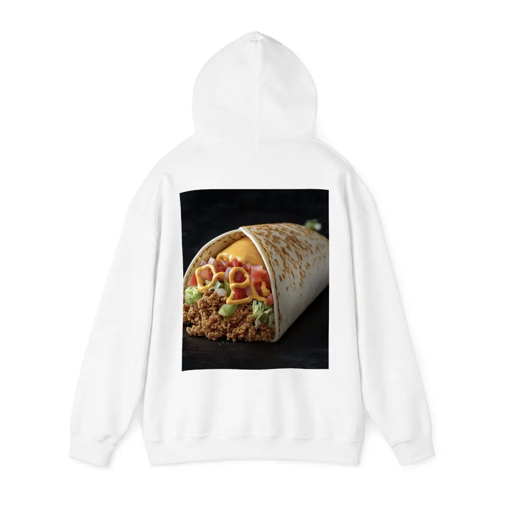 Beef Burrito With Cheese Tomato Dark Background – Hoodies