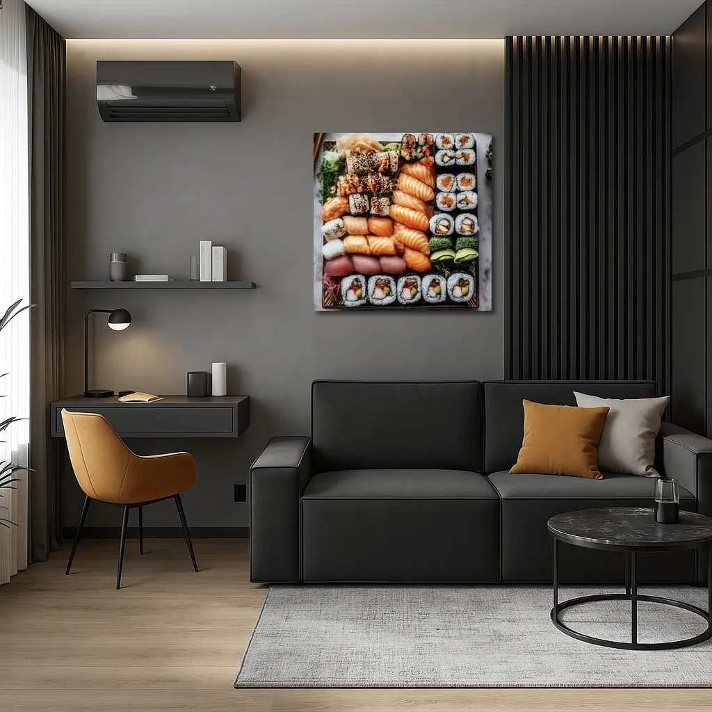 Sushi Platter Salmon Rolls Japanese Food – Wall Art