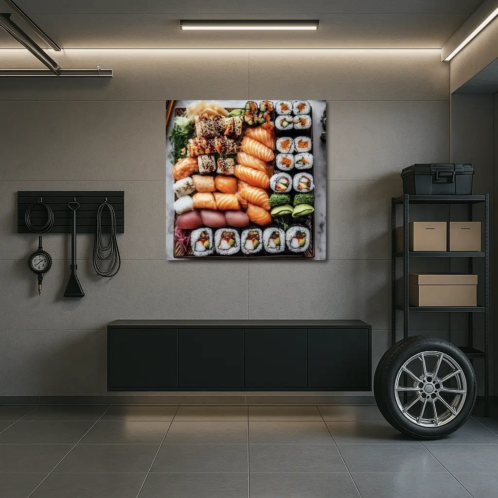 Sushi Platter Salmon Rolls Japanese Food – Wall Art