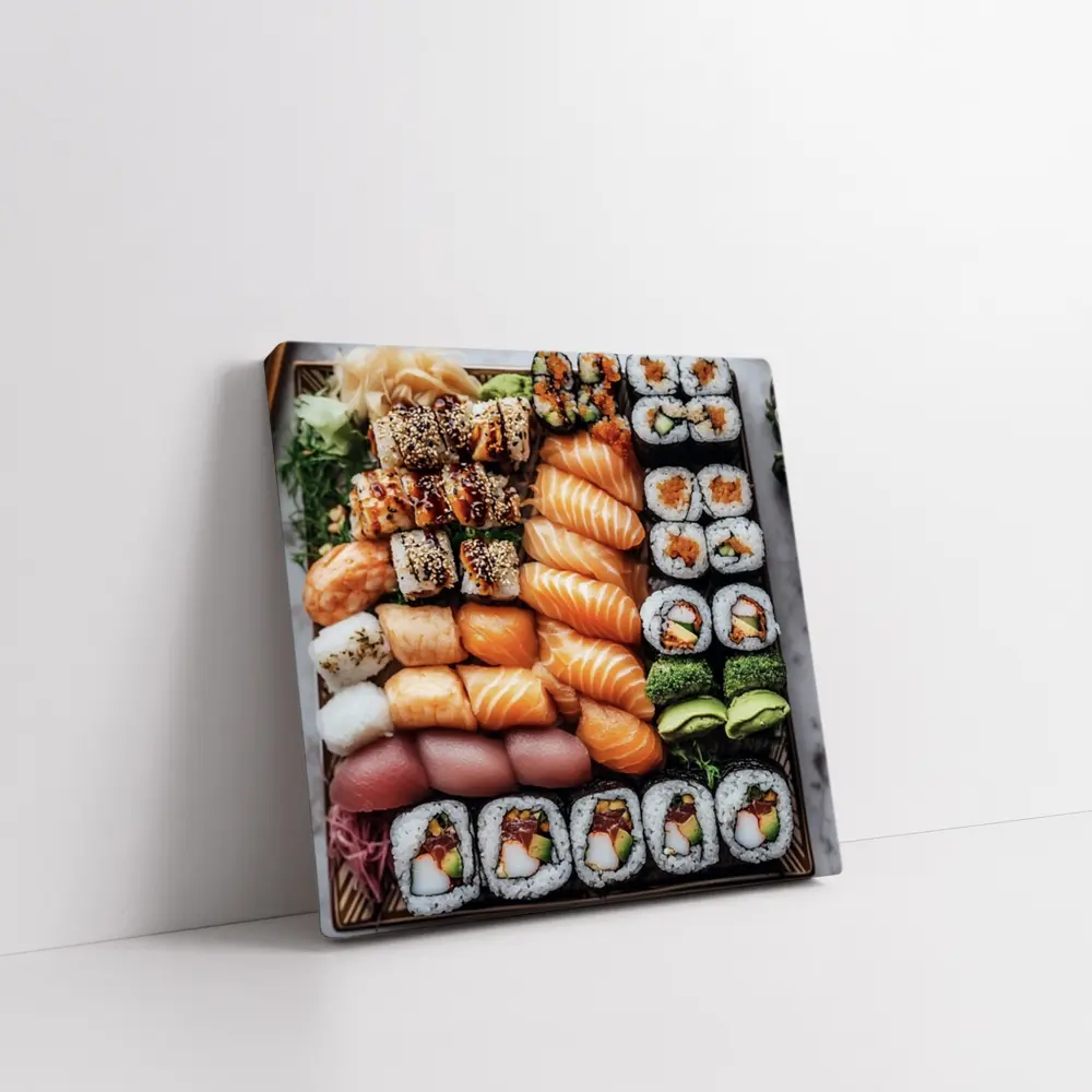 Sushi Platter Salmon Rolls Japanese Food – Wall Art
