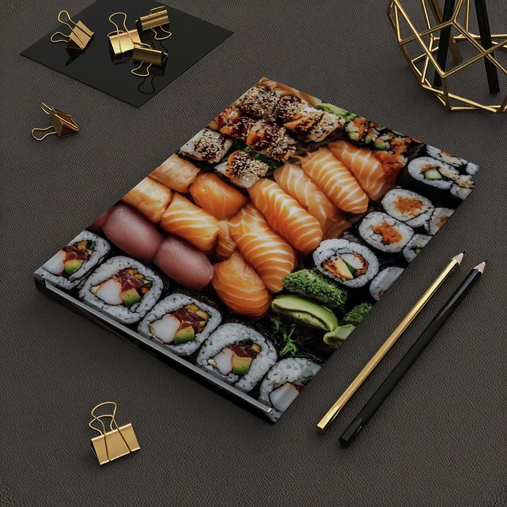 Sushi Platter Salmon Rolls Japanese Food – Notebooks