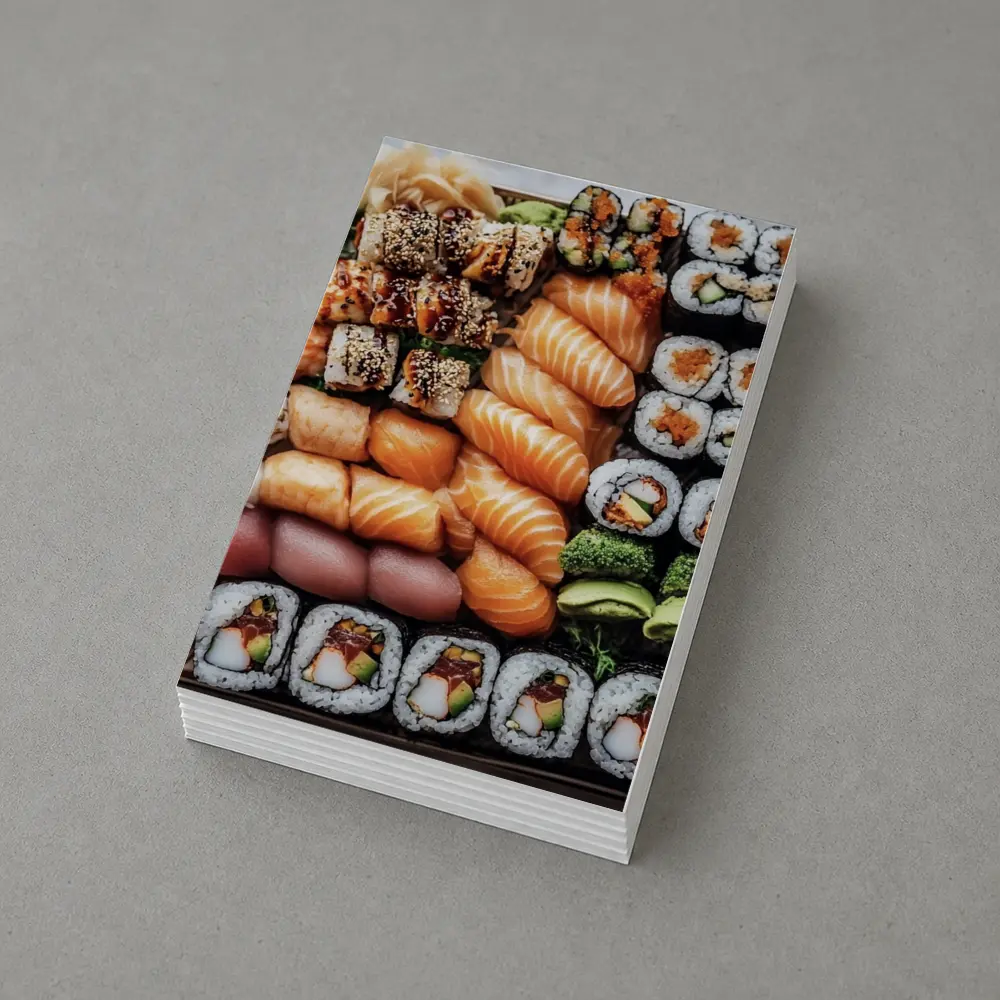 Sushi Platter Salmon Rolls Japanese Food – Postcards