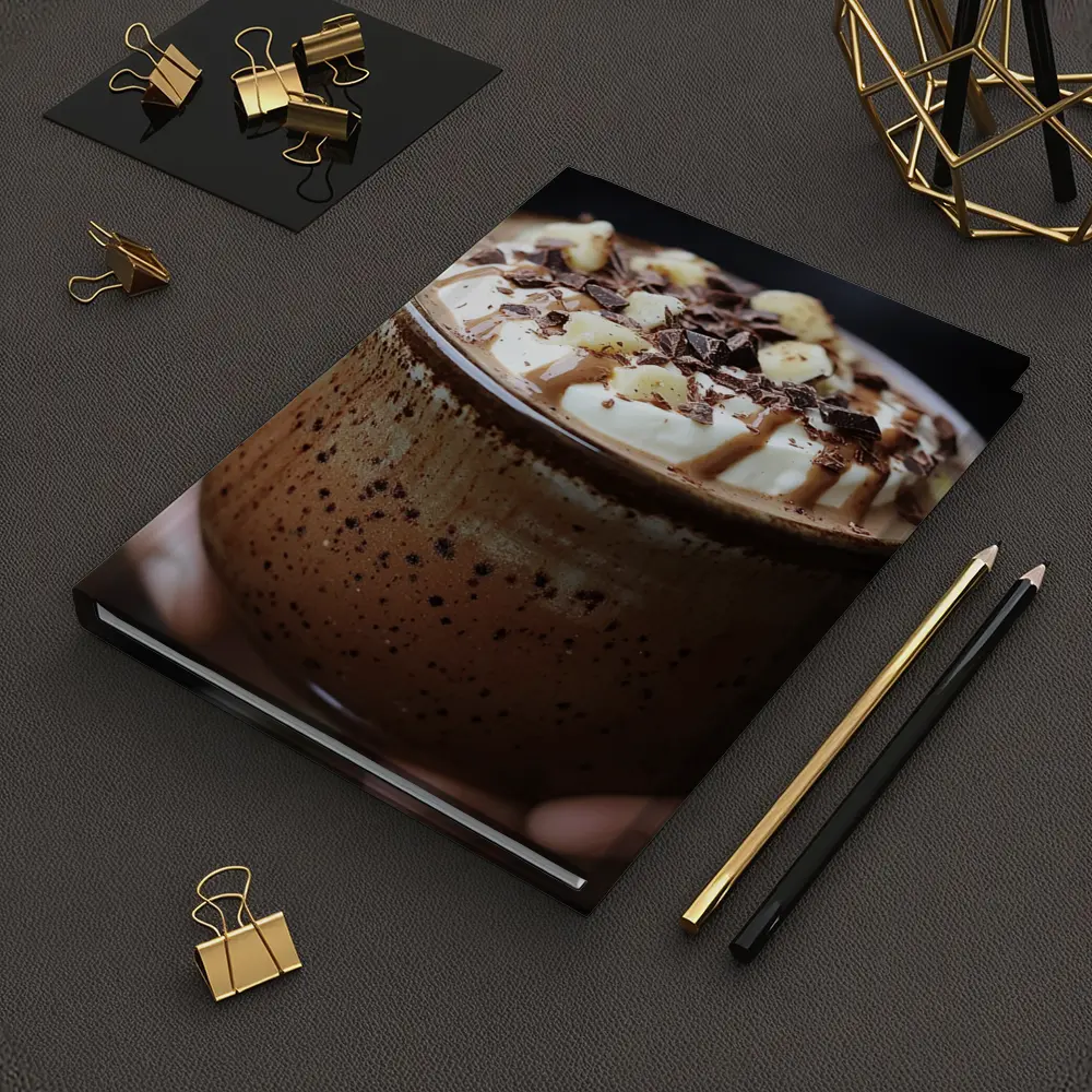 Hot Chocolate Whipped Cream Rustic Mug – Notebooks