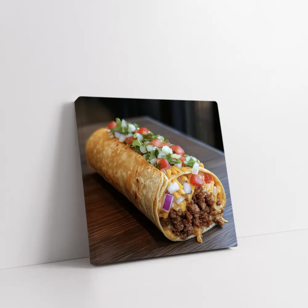 Loaded Beef Burrito Melted Cheese Toppings – Wall Art