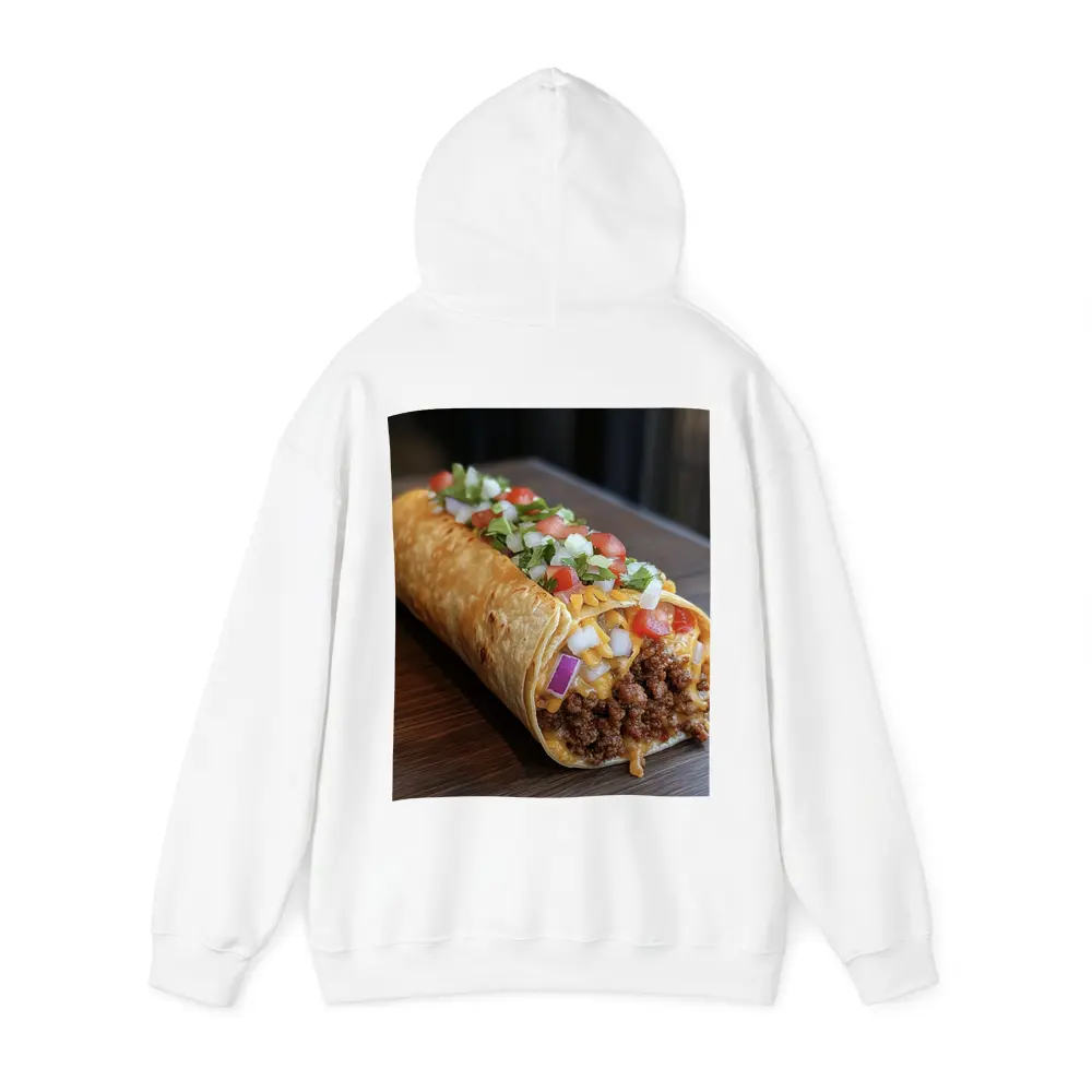 Loaded Beef Burrito Melted Cheese Toppings – Hoodies