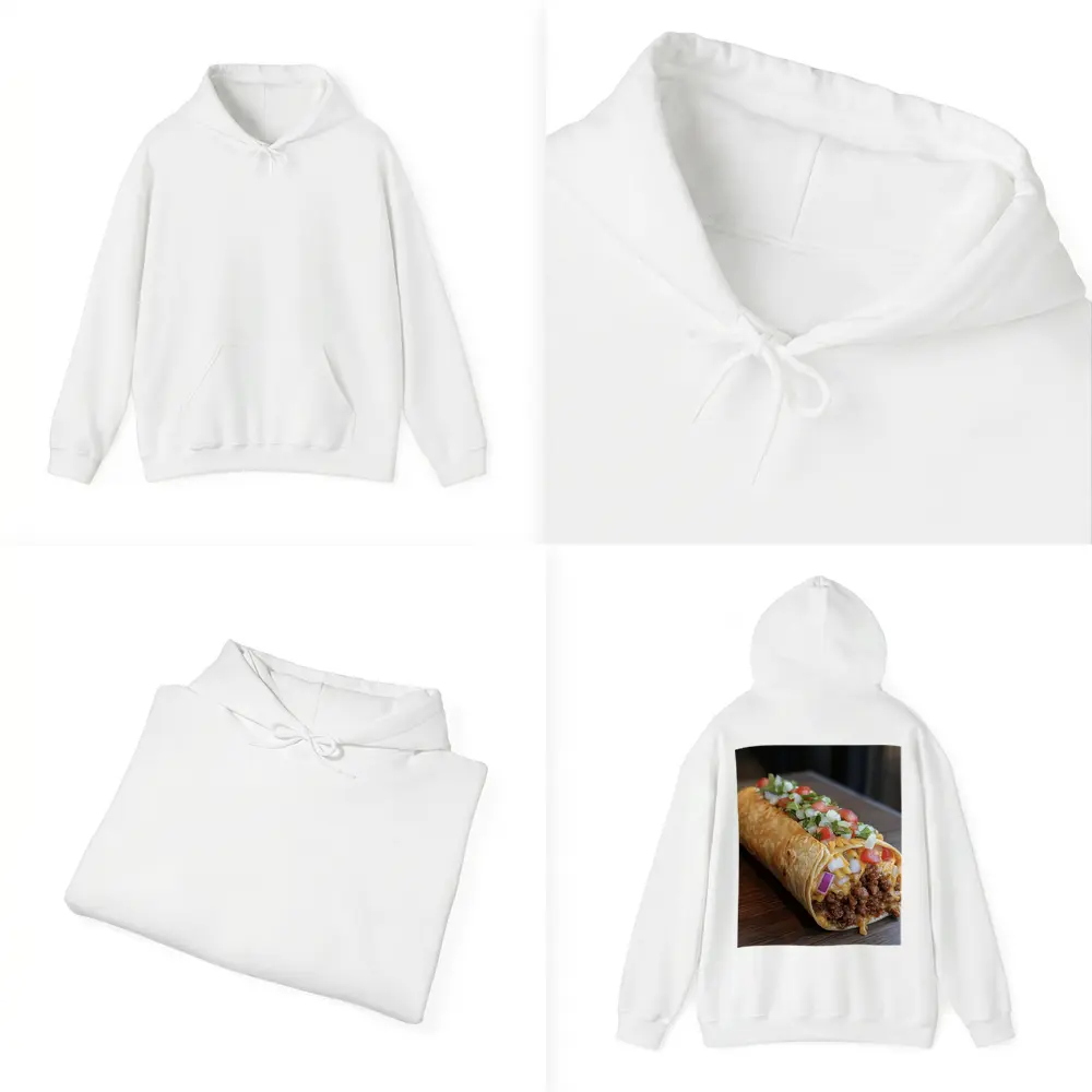 Loaded Beef Burrito Melted Cheese Toppings – Hoodies