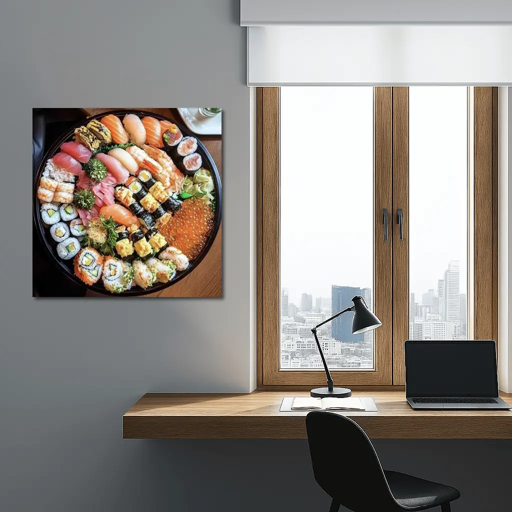 Large Sushi Platter Assorted Rolls Nigiri – Wall Art