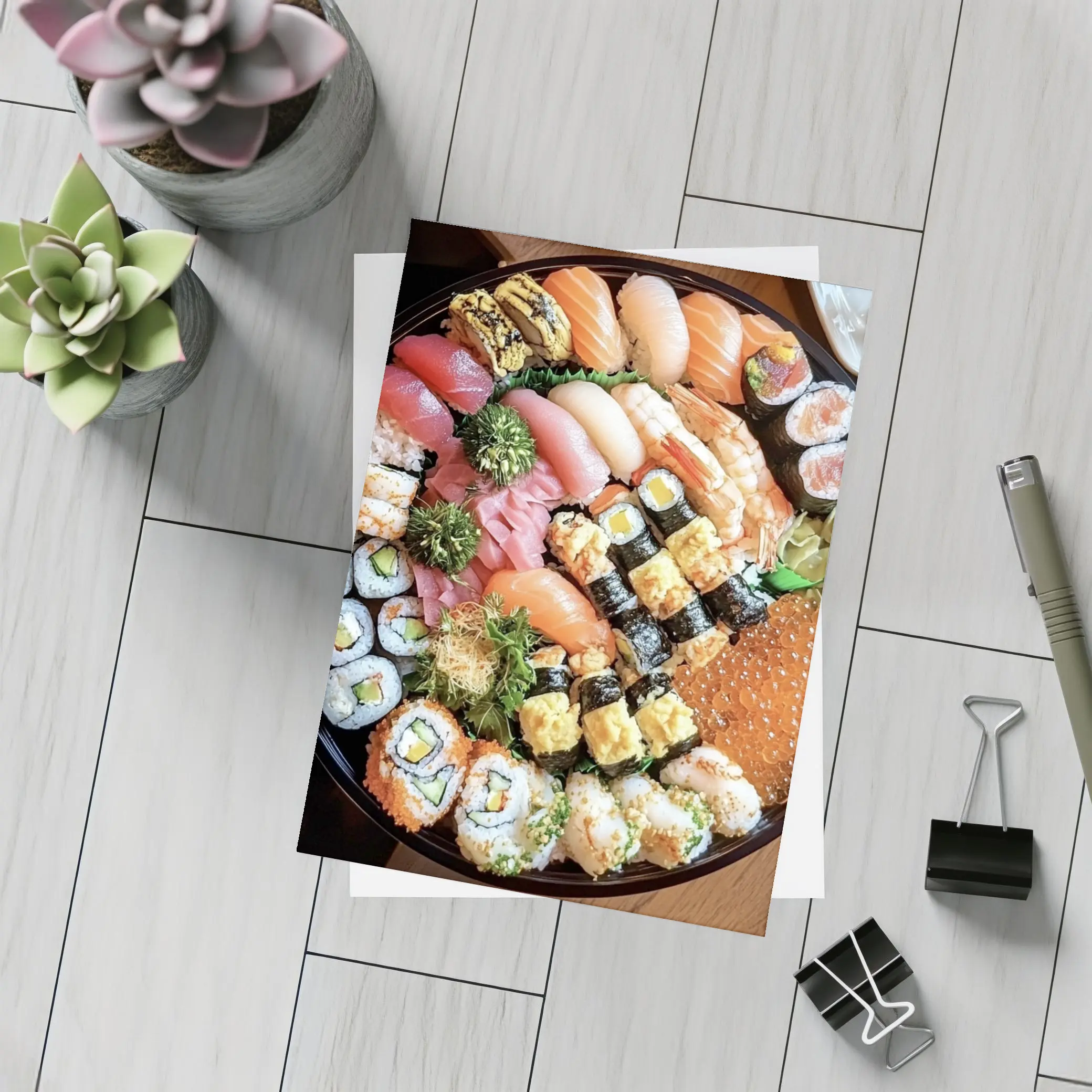 Large Sushi Platter Assorted Rolls Nigiri – Postcards