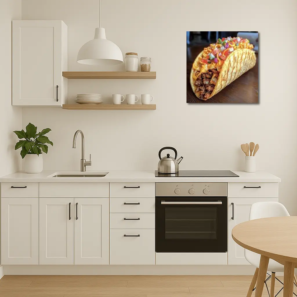 Loaded Beef Taco With Fresh Pico Salsa – Wall Art