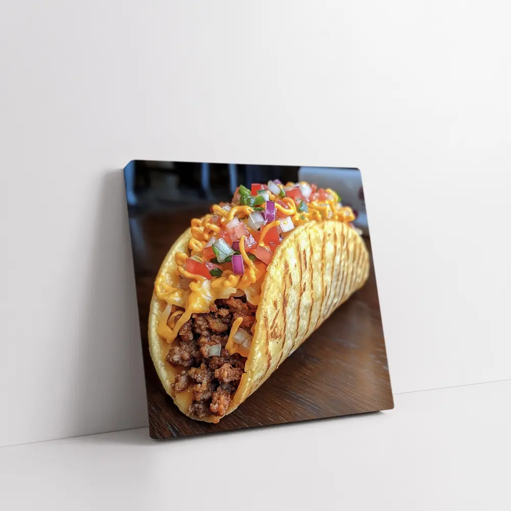 Loaded Beef Taco With Fresh Pico Salsa – Wall Art