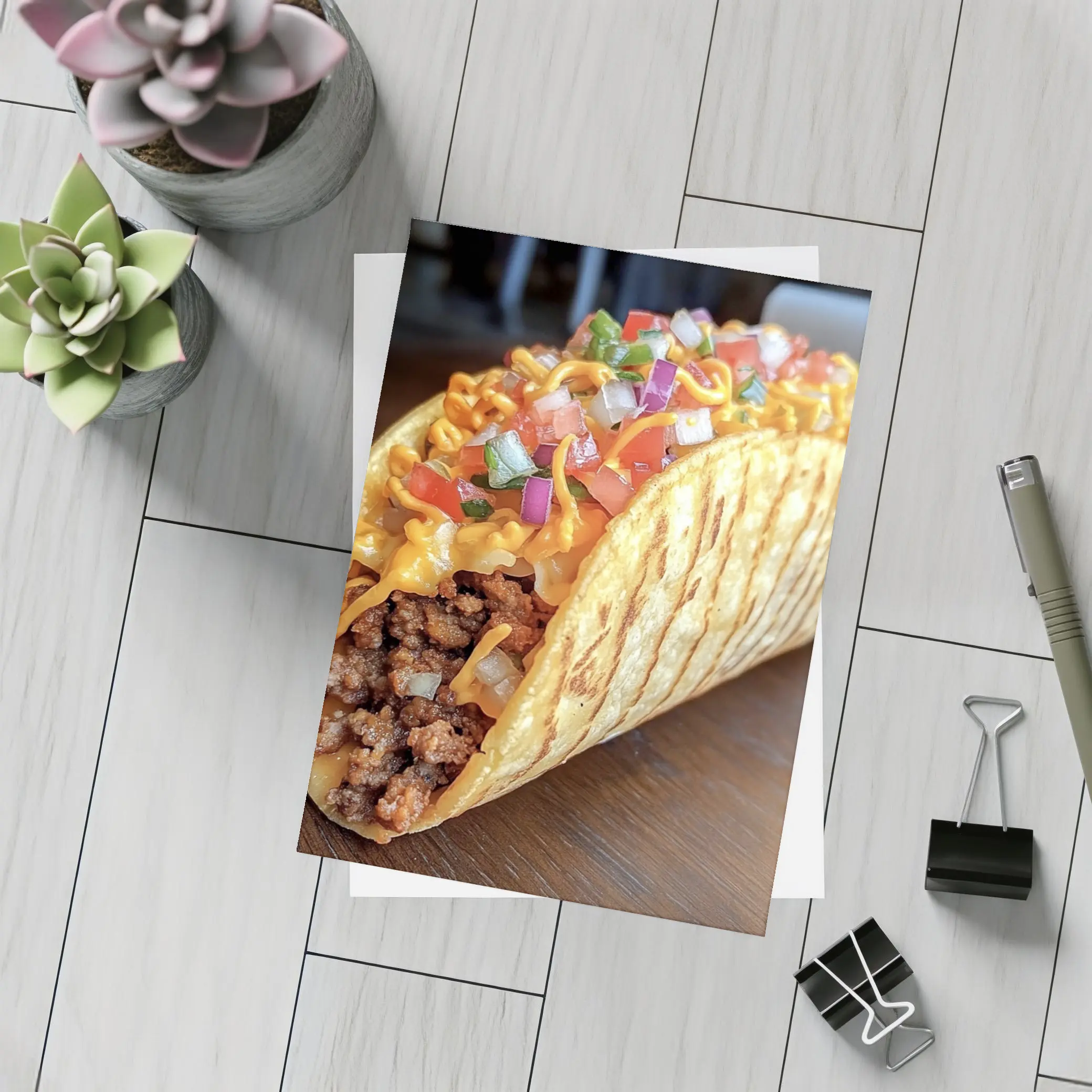 Loaded Beef Taco With Fresh Pico Salsa – Postcards