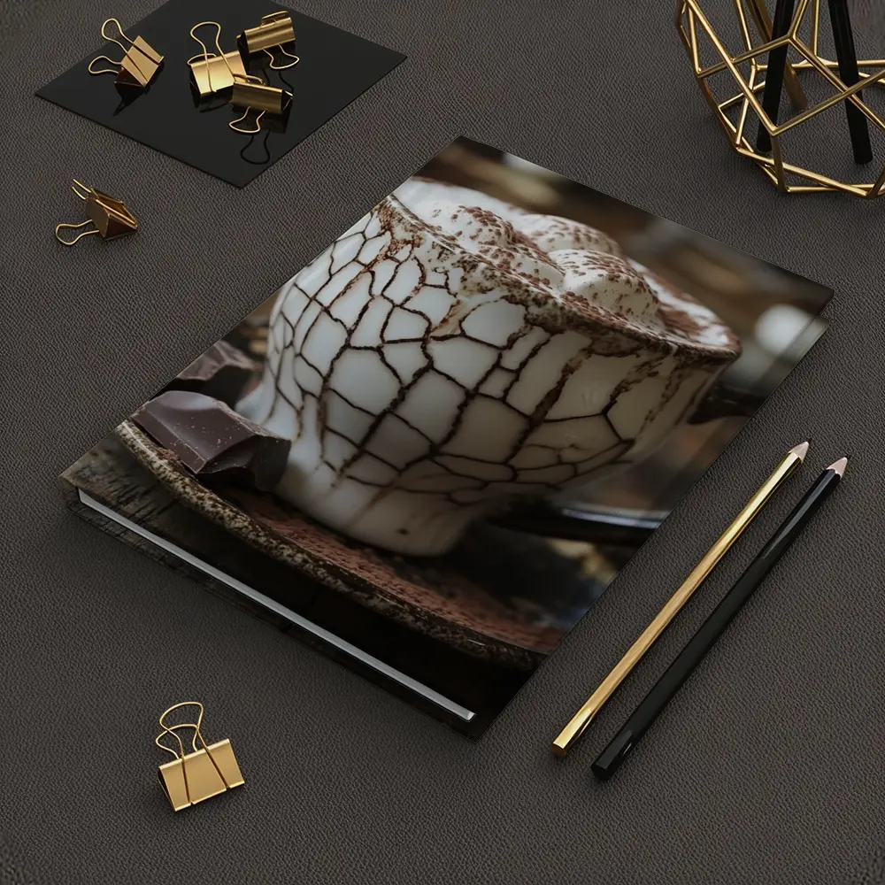 Hot Chocolate Marshmallows Rustic Ceramic Mug – Notebooks