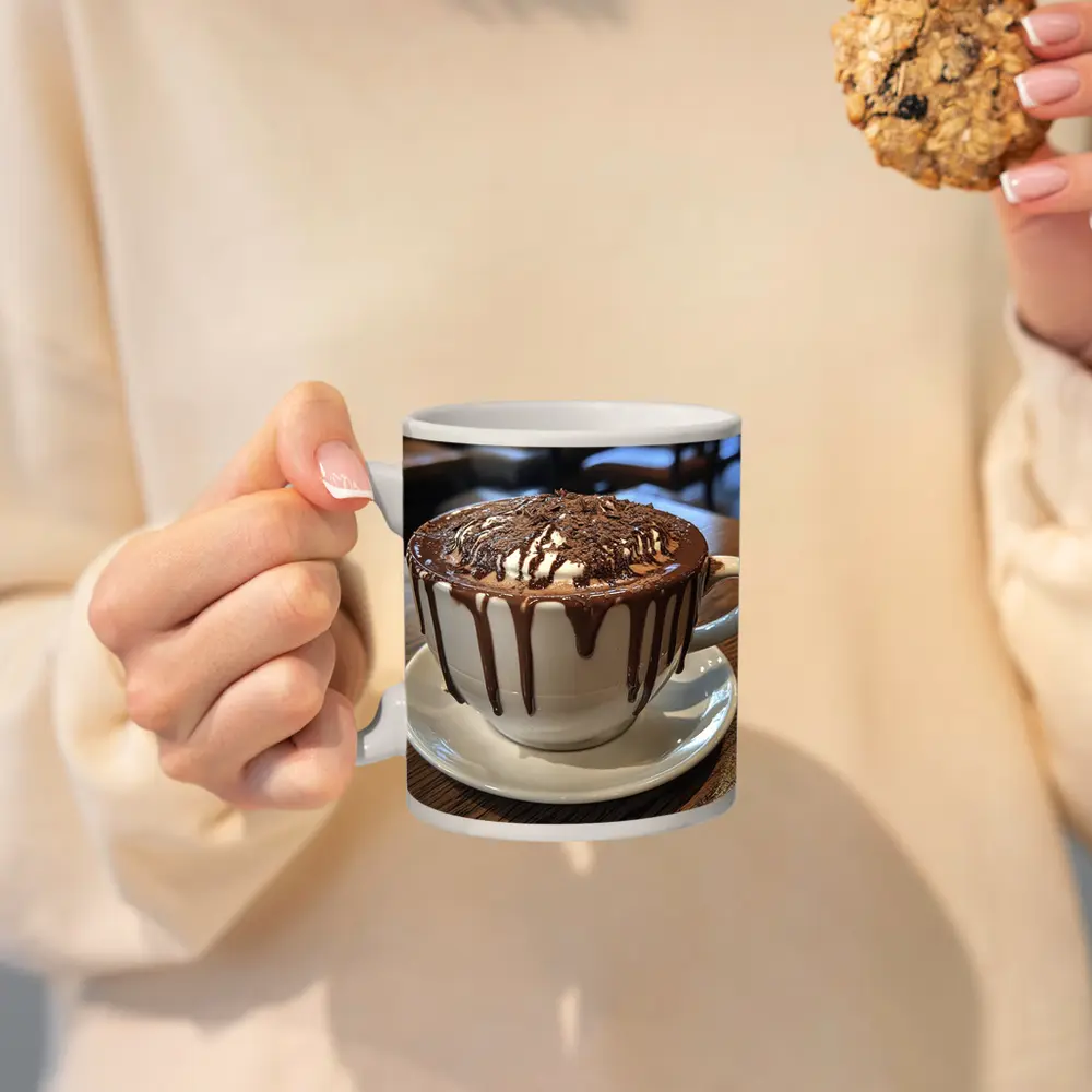 Hot Chocolate Dripping Cup Cafe Setting – Mugs