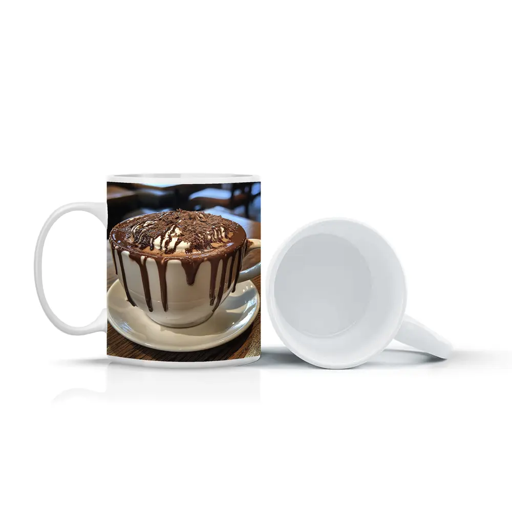 Hot Chocolate Dripping Cup Cafe Setting – Mugs
